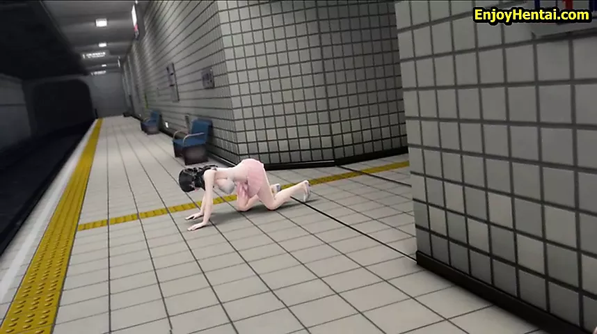 [3D 애니] 스릴을 즐기는 SM창녀
