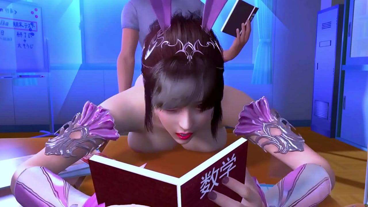 [3D 애니] 열공 토끼 소녀