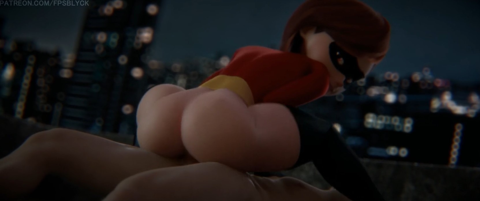[3D 애니] 헬렌파 카우걸 인크레더블