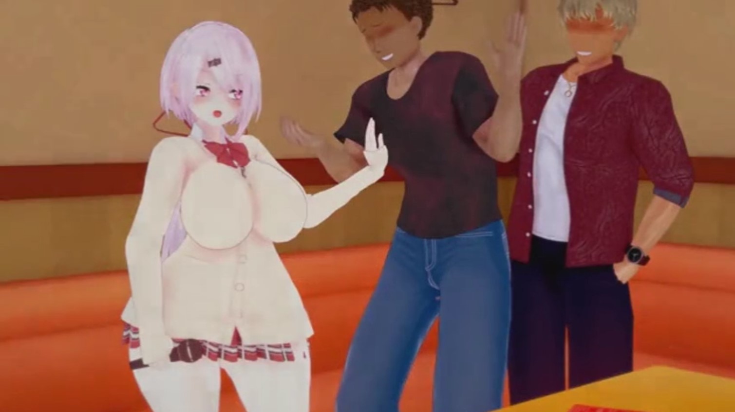 [3D 애니] 시나는 혼자 노래방에서 당했어