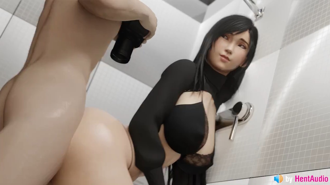 [3D 애니] 티파 크림파이 화장실