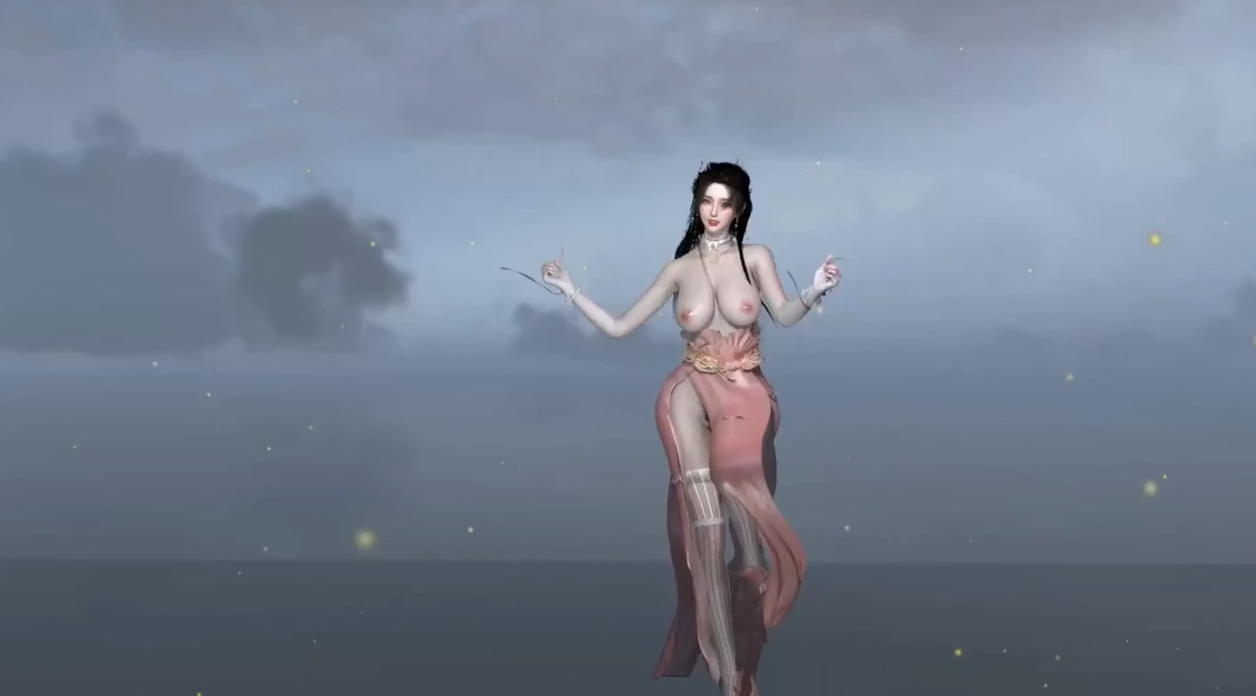 [3D 애니] AI 가슴큰 중국모델
