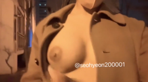 한국야동-야외 노출을 즐기는 서현이