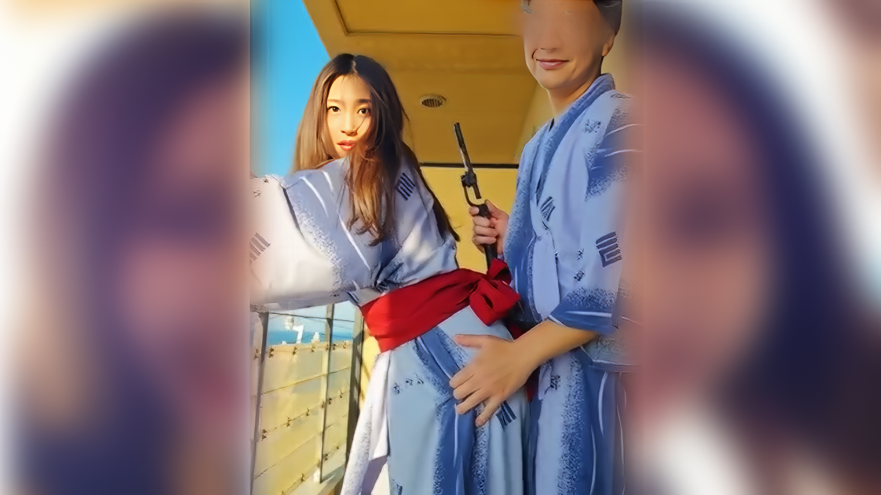 FC2PPV-4766903-걸스티비 유카타 입은 연하 여친과 바다 보이는 발코니에서...-노모